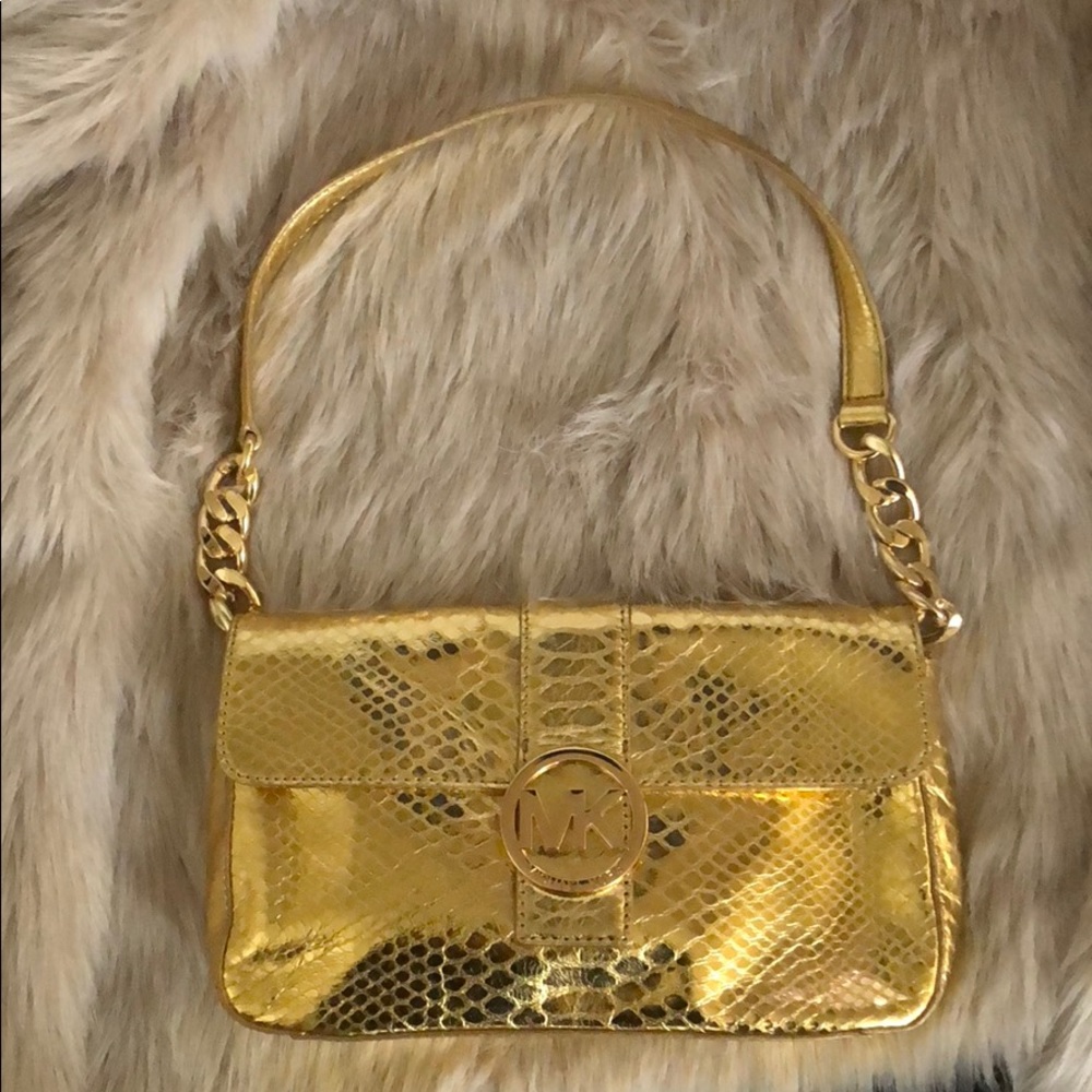 Michael kors gold purse